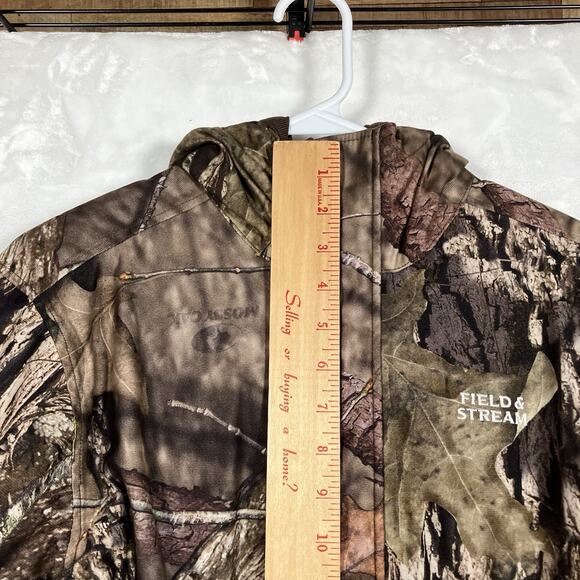 Youth Lg Field&Stream Mossy Oak Break Up Country Camo Jacket W/Hood - Picture 8 of 14